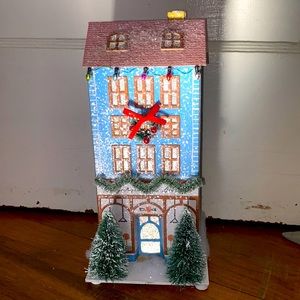 Anthropologie George and Viv Light up Christmas Village House- Sweet Shop